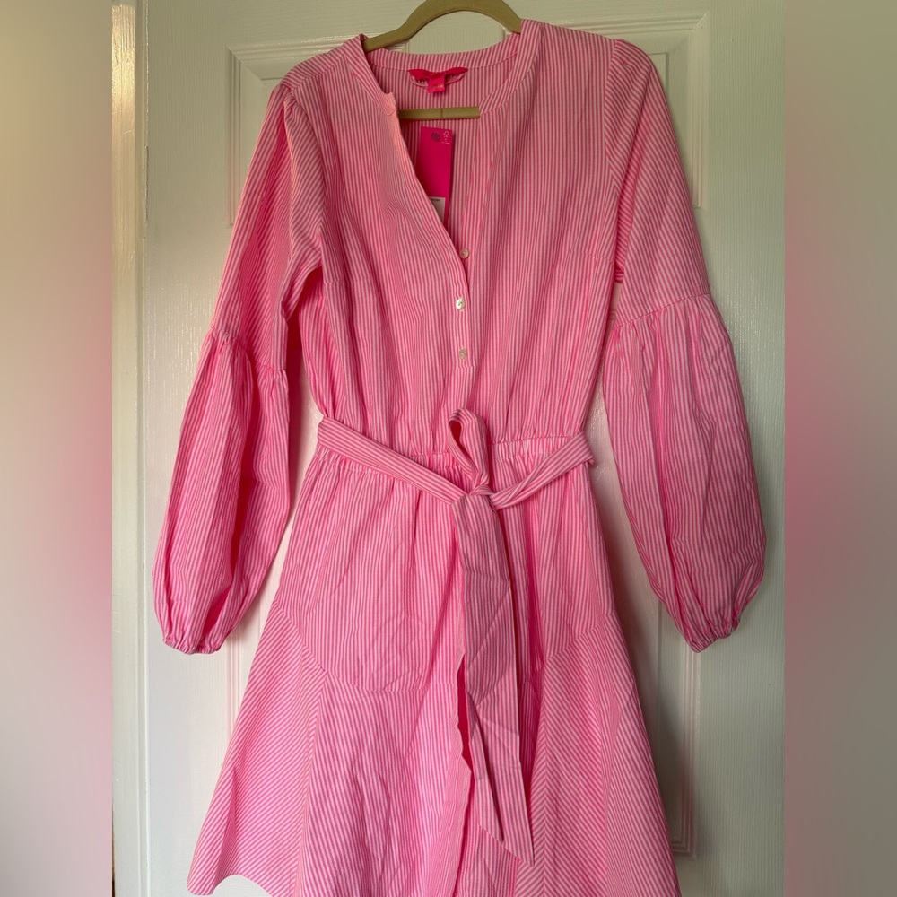 NWT Lilly Pulitzer Carla Roxie Pink Dress size 8